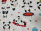 Покрывало вафельное EnLora Home 160x235 Love Pandas Beyaz 2