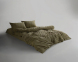 Турецкое постельное белье из вареного хлопка Limasso Stonewashed Ranforse 200 х 220 см Cassandra Olive 2