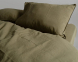Турецкое постельное белье из вареного хлопка Limasso Stonewashed Ranforse семейное Olive 3
