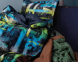 Турецька підліткова постільна білизна Issimo Digital Satin 160 х 220 см Aqua 3