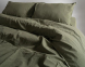 Турецкое постельное белье из вареного хлопка Limasso Stonewashed Ranforse семейное Capulet Olive 5