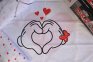 Детское постельное белье TAC Disney ранфорс 160×220 см Minnie And Mickey Lovely с простынью на резинке 100 х 200 см 0
