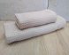 Набор турецких вафельных полотенец 50х90+70х140 Mercan Beige 0