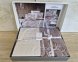 Турецкое постельное белье First Choice Cotton Satin Living brown евро 0