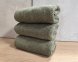 Набор турецких махровых однотонных полотенец Zeron 3 штуки 50х90 Green плотность 500 г/м2 0