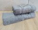 Набор турецких бамбуковых махровых полотенец Cestepe 50х90+70х140 Bamboo Floral Gray 0