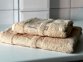 Набор турецких бамбуковых махровых полотенец Zeron 50х90+70х140 Bamboo Agaс Desen бежевый 3 0
