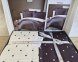 Турецька постільна білизна First Choice Cotton Satin Point Anthracite полуторна 1