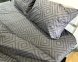 Постільна білизна LARA бязь d11248e160 з простирадлом на резинці 160х200х25 Ромб Graphite євро 200х220 см 0