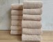 Набор турецких махровых однотонных полотенец Zeron 6 штук 50х90 + 6 штук 70х140 Beige плотность 500 г/м2 0