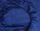 Постільна білизна LARA сатин-страйп LUX dark blue d13211е180 з простирадлом на резинці 180х200х25 євро 4