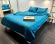 Постільна білизна LARA сатин-страйп LUX turquoise d13227s сімейна 1