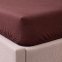 Простынь на резинке LARA сатин LUX dp13260 BROWN 160х200+25 см 2
