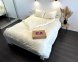 Постільна білизна LARA сатин-страйп LUX beige d13176е160 з простирадлом на резинці 160х200х25 євро 3