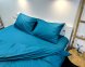 Постільна білизна LARA сатин-страйп LUX turquoise d13227s сімейна 0