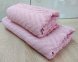Набір турецьких махрових рушників Zeron 50х90+70х140 Zikzak Desen Pink 2