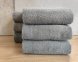 Набор турецких махровых однотонных полотенец Zeron 6 штук 50х90 Light Gray плотность 500 г/м2 0