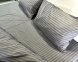 Постельное белье LARA бязь-страйп Gray d11223e160 с простынью на резинке 160х200х25 евро 200х220 см 0