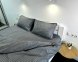 Постільна білизна LARA бязь-страйп Gray d11223e160 з простирадлом на резинці 160х200х25 євро 200х220 см 2
