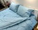 Постельное белье LARA сатин-страйп LUX light blue d13209р полуторный 3