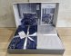 Турецька постільна білизна First Choice Cotton Satin Living Navy Blue євро 0