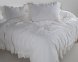 Турецька постільна білизна із вареної бавовни Limasso Stonewashed Ranforse Francesca 200 х 220 см Snow White 5