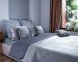 Покривало двостороннє стьобане Руно 180х220 велюр Grey 2