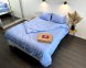 Постельное белье LARA сатин-страйп LUX blue d13178е180 с простынью на резинке 180х200х25 евро 2