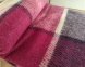 Плед вовняний Vladi Ельф LIAM фуксія сливовий 140х200 3