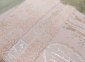 Набор турецких бамбуковых махровых полотенец Zeron 50х90+70х140 Bamboo Agaс Desen персиковый 2 4