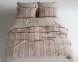 Турецька постільна білизна із вареної бавовни Limasso Stonewashed Ranforse 200 х 220 см Coastal Trio Oxford Tan 2