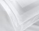 Турецька постільна білизна La Romano Mona Premium Satin Montova White євро 2