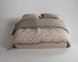 Турецкое постельное белье из вареного хлопка Limasso Essualte Stonewashed Ranforse 200 х 220 см Oxford Tan-Akdeniz Yesili 3