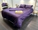 Постільна білизна LARA сатин-страйп LUX dark violet d13210е євро 2