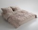 Турецька постільна білизна із вареної бавовни Limasso Stonewashed Ranforse 200 х 220 см Coastal Trio Oxford Tan 0