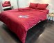 Постільна білизна LARA бязь d11185p Ромб Red полуторна 2