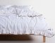Турецька постільна білизна із вареної бавовни Limasso Stonewashed 200 х 220 см Casablanka Snow White 2