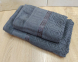 Набор турецких махровых полотенец 50х90+70х140 Gulcan Jacquard Cotton Lux Yeni Grek Gray 2