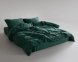 Турецкое постельное белье из вареного хлопка Limasso Stonewashed Ranforse семейное Dark Green 0