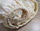Простынь на резинке LARA сатин LUX dp13259 BEIGE 160х200+25 см 5