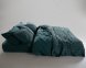 Турецька постільна білизна із вареної бавовни Limasso Stonewashed Ranforse 200 х 220 см Coastal Trio Dark Green 3