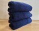 Набор турецких махровых однотонных полотенец Zeron 3 штуки 50х90 Dark Blue плотность 500 г/м2 0