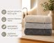 Набор турецких махровых полотенец Cestepe MicroCotton Premium 3 штуки 70x140 Eva 2 плотность 600 г/м2 0