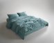 Турецька постільна білизна із вареної бавовни Limasso Stonewashed Ranforse сімейна Mineral Blue 0