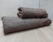 Набор турецких махровых полотенец Zeron 50х90+70х140 Mermer Brown 0