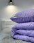 Ковдра зимова ArCloud Floral Lavander 140*205 у сумці + подушка з кантом ArCloud Floral Lavander 50*70 у сумці + постільна білизна LARA бязь полуторна модель на вибір 0
