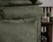 Турецкое постельное белье First Choice сатин-жаккард Nichol Dark Green евро 0