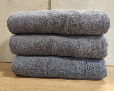 Полотенце махровое однотонное Turkey 70х140 Gray плотность 500 г/м2 петля 16/1 ОПТ от 10 шт