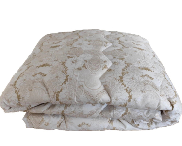 Одеяло зимнее шерстяное Vladi стеганое двуспальное 170х210 плотность 400 с наполнителем из новозеландской шерсти Flowers