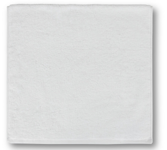 Полотенце махровое 50х90 Узбекистан белое 500 г/м2 петля 20/2 ОПТ